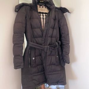 Burberry Detachable Hood Puffer Coat Size XS